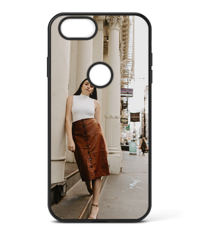 Google Pixel 2 Custom Case - Black Bumper